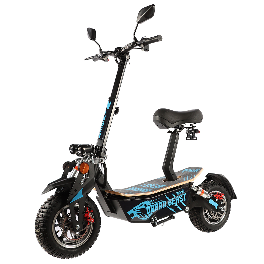 Winger URBAN BEAST Elektroroller 50 km/h mit 2 LED-Frontlichtern