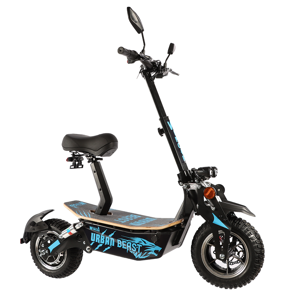 Winger URBAN BEAST Elektroroller 50 km/h mit 2 LED-Frontlichtern